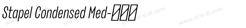 Stapel Condensed Med字体转换